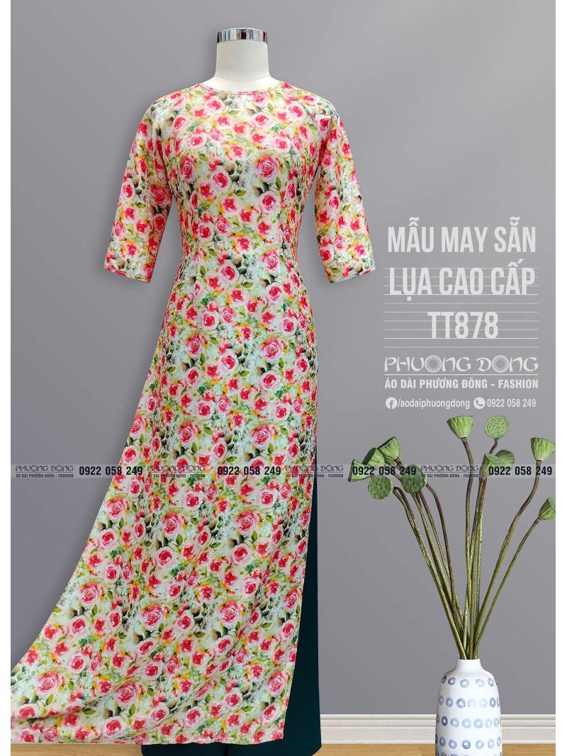 Áo Dài Truyền Thống Lụa Cao Cấp TT878